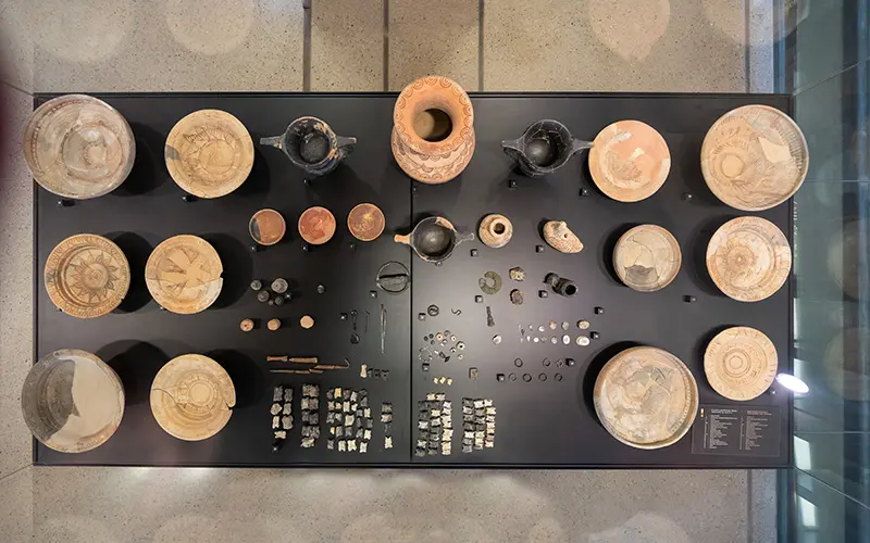 Cerámica y tabas época romana